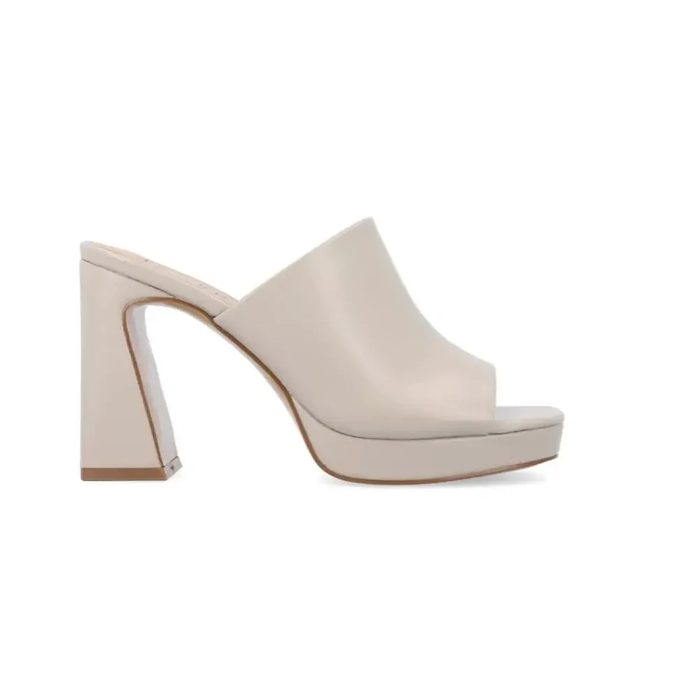 Journee Collection Women's Ezzlynn Platform Sandals Grey Size 7 1/2